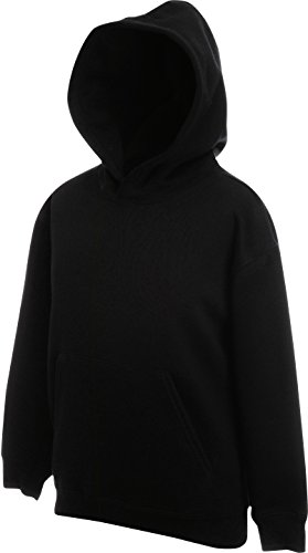 Fruit of the Loom: Kids` Hooded Sweat 62-043-0, Größe:152 (12-13);Farbe:Black von Fruit of the Loom