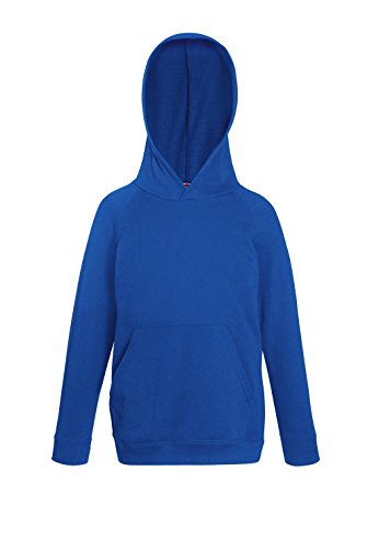 Fruit of the Loom: Kids Lightweight Hooded Sweat 62-009-0, Größe:152 (12-13);Farbe:Royal von Fruit of the Loom
