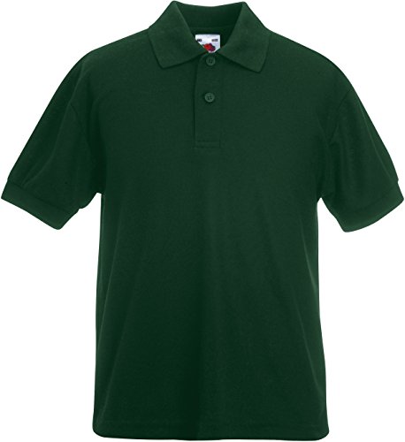 Fruit of the Loom: Kids` Polo 65:35 63-417-0, Größe:116 (5-6);Farbe:Bottle Green von Fruit of the Loom