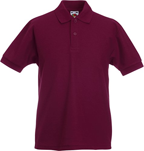 Fruit of the Loom: Kids` Polo 65:35 63-417-0, Größe:164 (14-15);Farbe:Burgundy von Fruit of the Loom