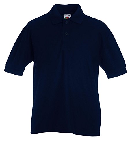 Fruit of the Loom: Kids` Polo 65:35 63-417-0, Größe:164 (14-15);Farbe:Deep Navy von Fruit of the Loom