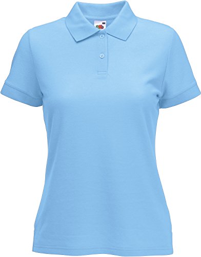 Fruit of the Loom: Ladies` Polo Mischgewebe 63-212-0, Größe:XL;Farbe:Sky Blue von Fruit of the Loom