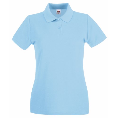 Fruit of the Loom: Lady-Fit Premium Polo 63-030-0, Größe:M (12);Farbe:Sky Blue von Fruit of the Loom