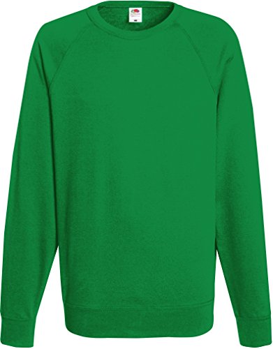 Fruit of the Loom: Lightweight Raglan Sweat 62-138-0, Größe:2XL;Farbe:Kelly Green von Fruit of the Loom