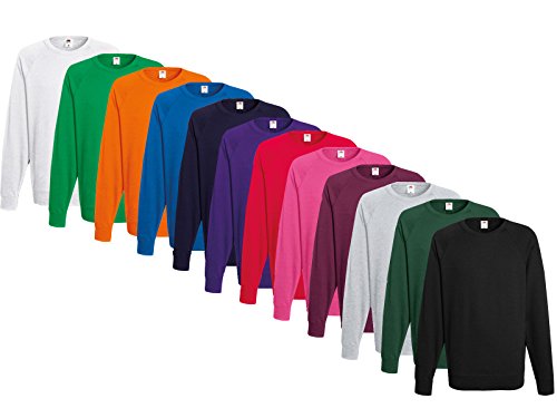 Fruit of the Loom: Lightweight Raglan Sweat 62-138-0, Größe:2XL;Farbe:Orange von Fruit of the Loom