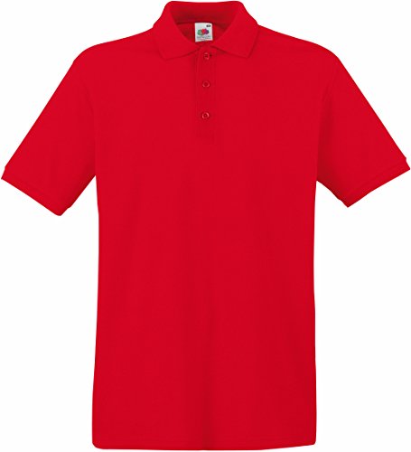 Fruit of the Loom: Premium Polo 63-218-0, Größe:M;Farbe:Red von Fruit of the Loom