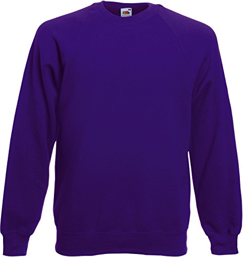 Fruit of the Loom: Raglan Sweatshirt 62-216-0, Größe:L;Farbe:Purple von Fruit of the Loom