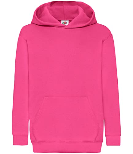 Fruit of the Loom Klassischer Kapuzenpullover für Jungen Gr. 5 Jahre, fuchsia von Fruit of the Loom