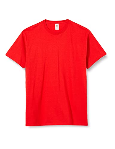 Fruit of the Loom Jungen T-Shirt Value T, Rot (Red),7-8 Jahre (Herstellergröße:30) von Fruit of the Loom