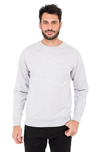 Fruit of the loom Herren Sportjacke Lightweight Raglan Sweat 62 - 138 - 0, Gr. Large, Grau (Heather Grey 94) von Fruit of the Loom