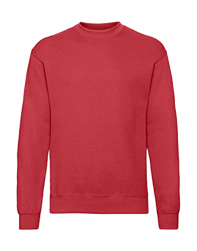 Fruit of the loom Herren Set-In Sweat Sweatshirt, Rot (Red 400), X-Large von Fruit of the Loom