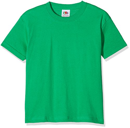 Fruit of the loom Jungen Original T Kids T-Shirt, Grün (Kelly Green 518), Herstellergröße: 116 (5-6) von Fruit of the Loom