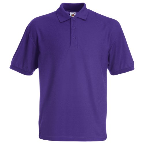 65/35 Polo - Farbe: Purple - Größe: 3XL von Fruit of the Loom
