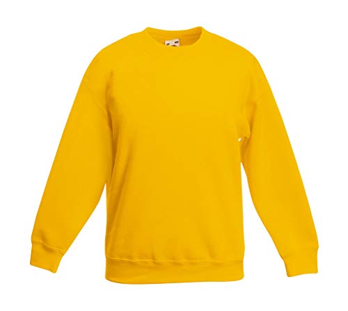 Fruit of the Loom, Kinder-Sweatshirt Gr. 5 nach 6 Jahre, sonnenblume von Fruit of the Loom