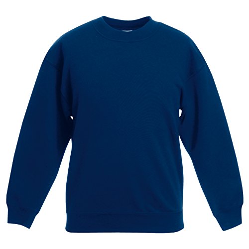 Fruit of the Loom, Kinder-Sweatshirt Gr. 7 Jahre, navy von Fruit of the Loom