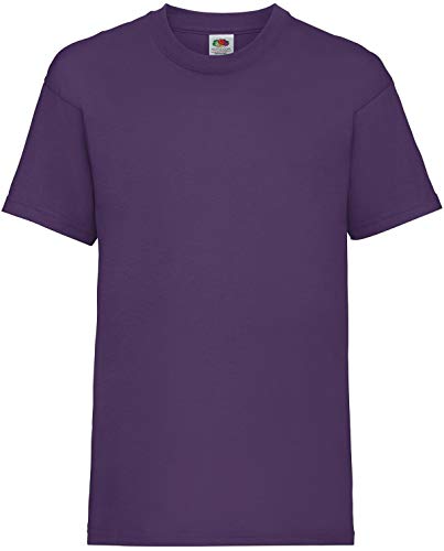 Fruite of the Loom Kinder T-Shirt, vers. Farben 116,Violett von Fruit of the Loom