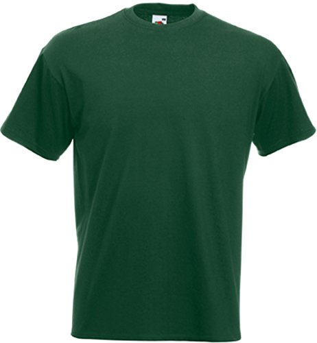 Fruite of the Loom Super Premium T-Shirt, Flaschengrün, Gr.L L,Flaschengrün von Fruit of the Loom