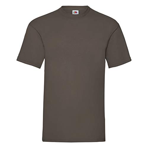 Fruit of the Loom Herren T-Shirt braun Chocolate Large von Fruit of the Loom