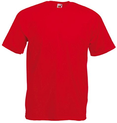 Fruit of the Loom Herren T-Shirt rot Brick Red Small von Fruit of the Loom