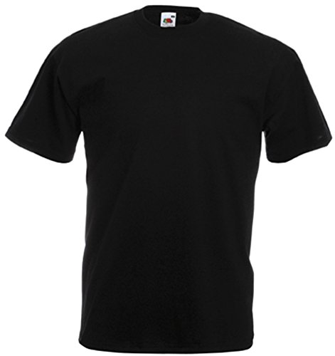 Fruite of the Loom Valueweight T-Shirt, vers. Farben XXL,Schwarz von Fruit of the Loom