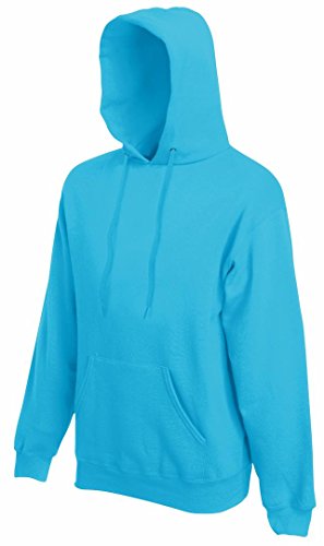 Fruit of the Loom Inconnu Hooded Herren-Sweatshirt Gr. L, Azurblau von Fruit of the Loom