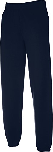 Fruit of the Loom Jogginghose Elast Bund S M L XL XXL L,T-Dunkelblau von Fruit of the Loom