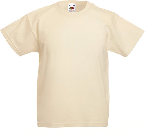 KINDER T-SHIRT FRUIT OF THE LOOM VALUE 128 140 152 164 104,natur 104,Natur von Fruit of the Loom