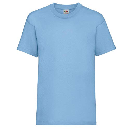 KINDER T-SHIRT FRUIT OF THE LOOM VALUE 128 140 152 164 116,Hellblau von Fruit of the Loom