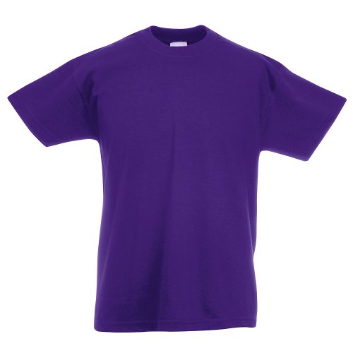 KINDER T-SHIRT FRUIT OF THE LOOM VALUE 128 140 152 164 140,lila 140,Lila von Fruit of the Loom