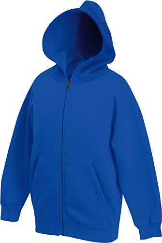 Kids Kapuzen-Sweatjacke 140 (9-11),Royal Blue von Fruit of the Loom