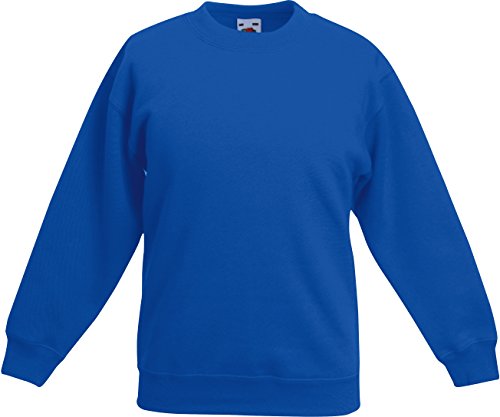 Kids Set-In Sweatshirt 104 (3-4),Royal Blue von Fruit of the Loom