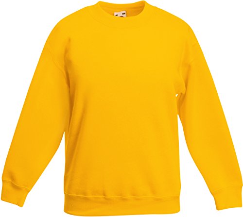 Kids Set-In Sweatshirt 116 (5-6),Sunflower von Fruit of the Loom