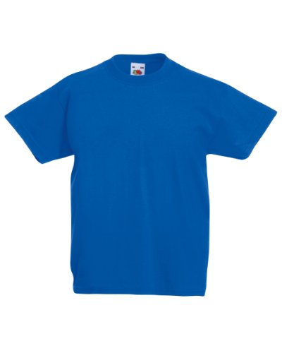 Kinder Fruit of the Loom Valueweight T Shirt-Royal Blue-92 EU von Fruit of the Loom