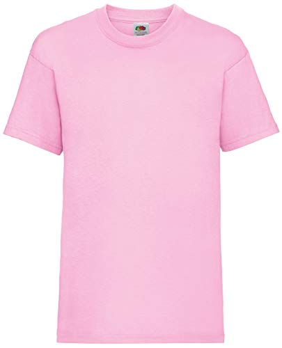 Kinder Fruit of the Loom Valueweight T Shirt-Light Pink-164 EU von Fruit of the Loom