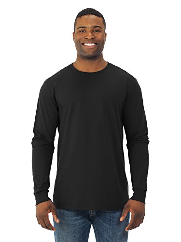LANGARM T-SHIRT FRUIT OF THE LOOM S M L XL XXL XXL,Schwarz von Fruit of the Loom