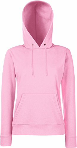 Lady-Fit Hooded Sweat - Farbe: Light Pink - Größe: M von Fruit of the Loom