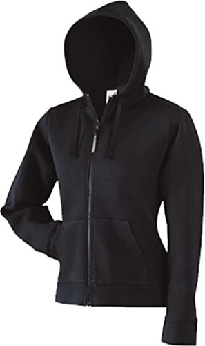 Lady-Fit Hooded Sweat Jacket / Fruit of the Loom Damen Kapuzen Jacke Farbe Schwarz Größe M von Fruit of the Loom