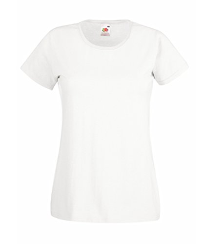 Fruit of the Loom Lady-Fit Valueweight T-Shirt Farben 2016 Weiß S von Fruit of the Loom