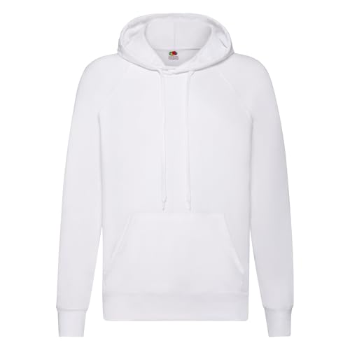 Lightweight Hooded Sweat - Farbe: Heather Grey - Größe: XXL von Fruit of the Loom
