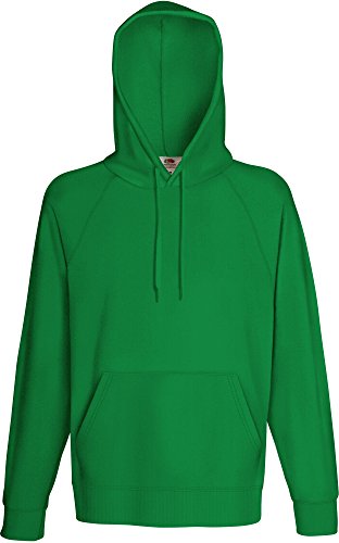 Lightweight Hooded Sweat - Farbe: Kelly Green - Größe: M von Fruit of the Loom