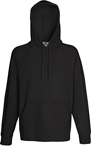 Lightweight Hooded Sweat - Farbe: Light Graphite - Größe: M von Fruit of the Loom