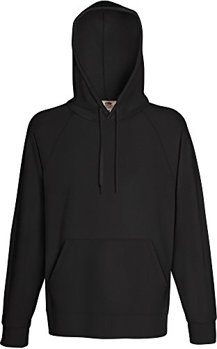 Lightweight Hooded Sweat - Farbe: Light Graphite - Größe: S von Fruit of the Loom