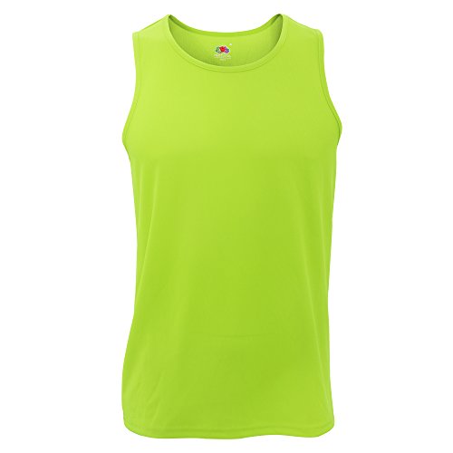 Performance Vest - Farbe: Lime - Größe: XXL von Fruit of the Loom