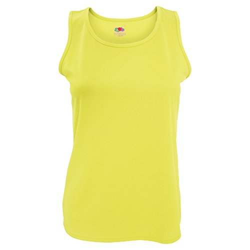 Performance Vest Lady-Fit - Farbe: Bright Yellow - Größe: XL von Fruit of the Loom