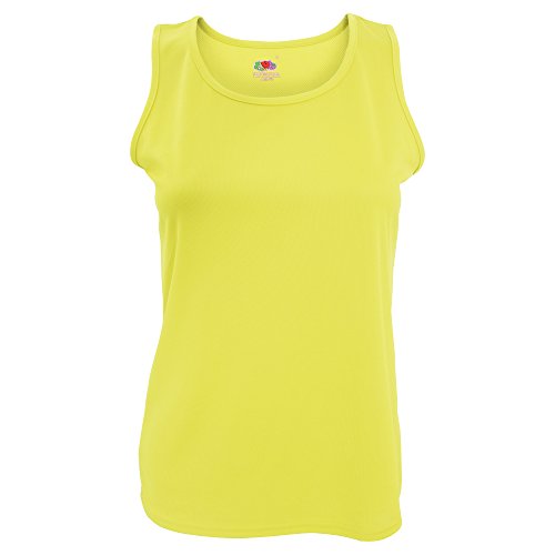 Performance Vest Lady-Fit - Farbe: Bright Yellow - Größe: XXL von Fruit of the Loom