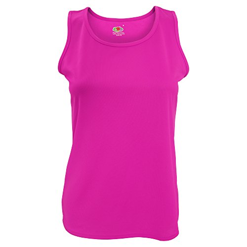 Performance Vest Lady-Fit - Farbe: Fuchsia - Größe: L von Fruit of the Loom