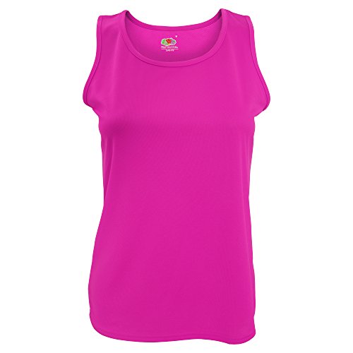 Performance Vest Lady-Fit - Farbe: Fuchsia - Größe: XXL von Fruit of the Loom