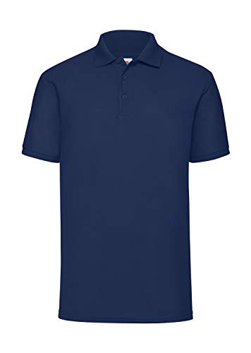 Polo-Shirt * 65/35 Polo * Fruit of the Loom * M * Marine marine,M von Fruit of the Loom