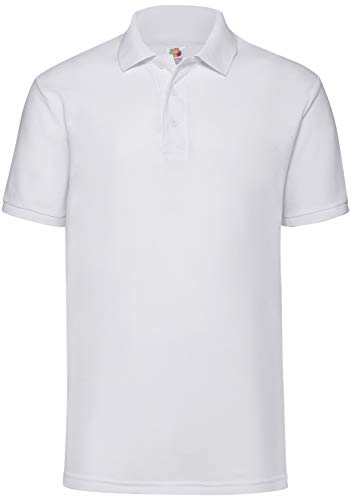 Fruit of the Loom Polo-Shirt * 65/35 Polo M * Weiss Weiß,M von Fruit of the Loom
