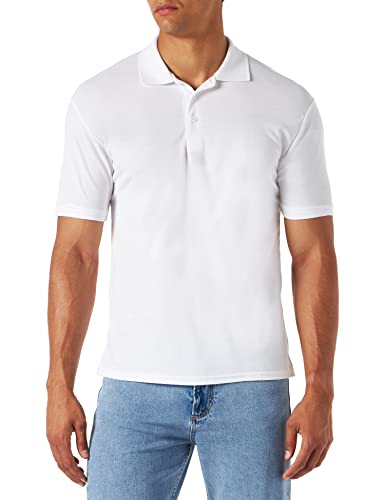 Polo-Shirt * 65/35 Polo * Fruit of the Loom * S * Weiss Weiß,S von Fruit of the Loom